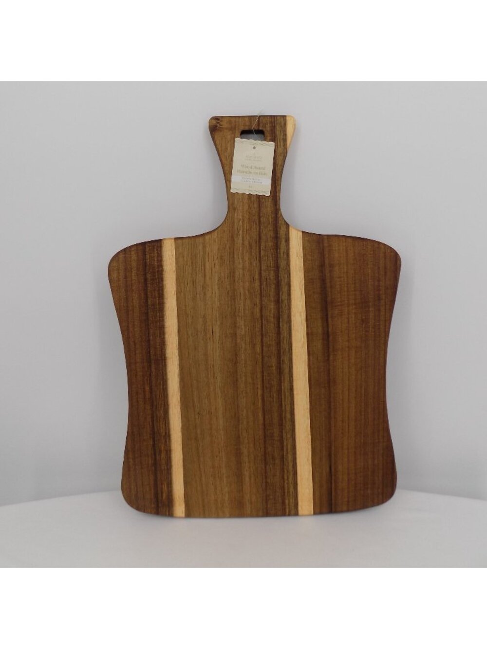 Ashland Home Italian Kitchen Wood Board 20" x 14" Natural Finish Paddle Style